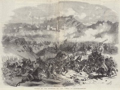 Defeat of the Russians by the Turks, at Kars by Eugen von Guerard